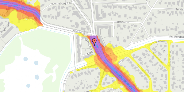 Trafikstøjkort på Søborghus Park 13, 1. th, 2860 Søborg