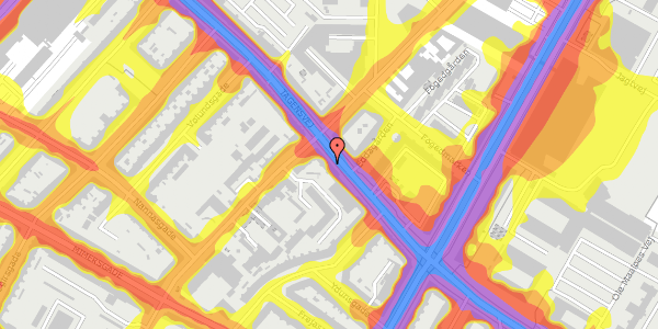 Trafikstøjkort på Tagensvej 53, 4. th, 2200 København N