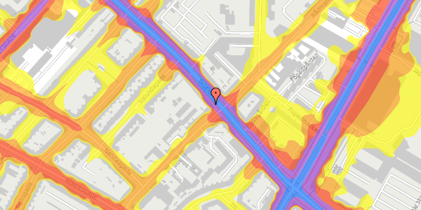 Trafikstøjkort på Tagensvej 57, 4. th, 2200 København N