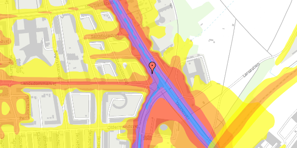 Trafikstøjkort på Tagensvej 165, st. mf, 2400 København NV