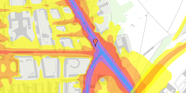 Trafikstøjkort på Tagensvej 165, st. th, 2400 København NV