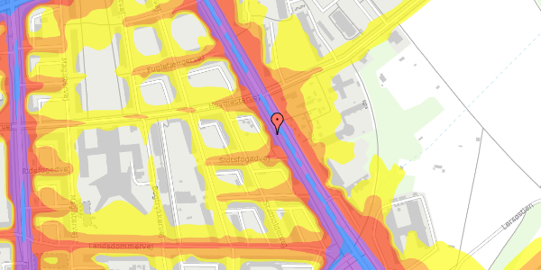 Trafikstøjkort på Tagensvej 179, st. th, 2400 København NV