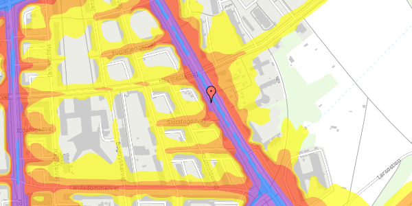 Trafikstøjkort på Tagensvej 179, st. tv, 2400 København NV