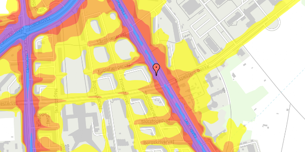 Trafikstøjkort på Tagensvej 189, 3. tv, 2400 København NV