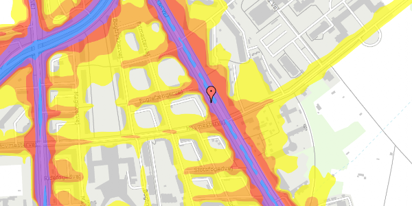 Trafikstøjkort på Tagensvej 191, st. tv, 2400 København NV