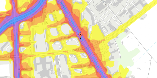 Trafikstøjkort på Tagensvej 193, st. th, 2400 København NV