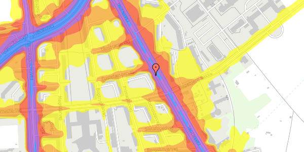 Trafikstøjkort på Tagensvej 193, 2. tv, 2400 København NV