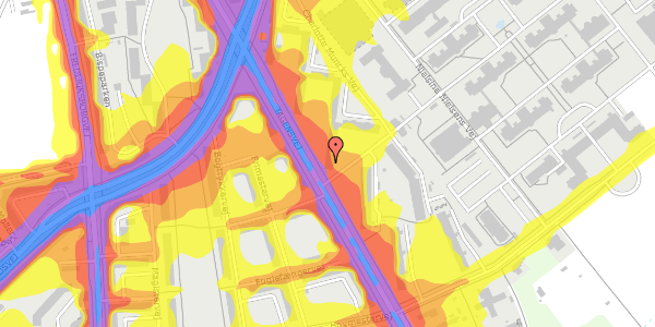 Trafikstøjkort på Tagensvej 196A, 1. th, 2400 København NV