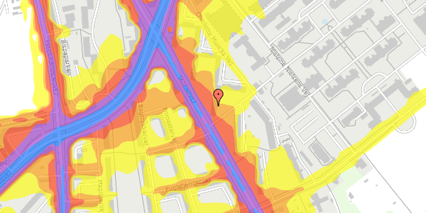 Trafikstøjkort på Tagensvej 196B, 1. th, 2400 København NV