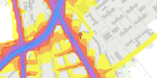 Trafikstøjkort på Tagensvej 196B, 1. tv, 2400 København NV