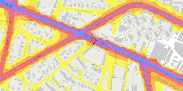 Trafikstøjkort på Tersløsevej 1, 1. th, 2700 Brønshøj