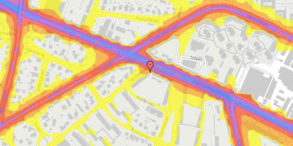 Trafikstøjkort på Tersløsevej 1, 1. tv, 2700 Brønshøj