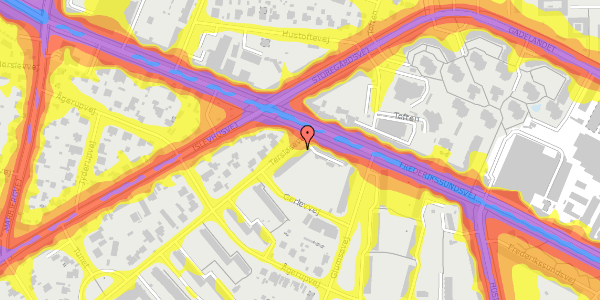 Trafikstøjkort på Tersløsevej 3, st. tv, 2700 Brønshøj