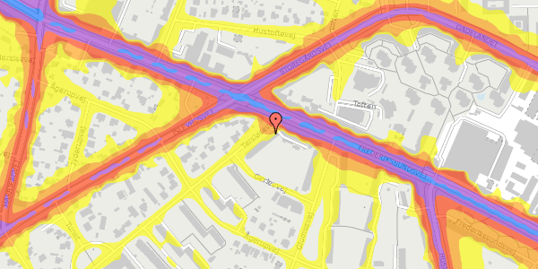 Trafikstøjkort på Tersløsevej 3, 2. tv, 2700 Brønshøj