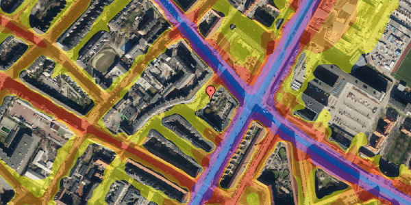 Trafikstøjkort på Thorsgade 84, kl. , 2200 København N