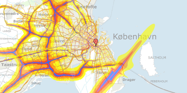 Trafikstøjkort på Thorshavnsgade 6, st. tv, 2300 København S