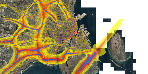 Trafikstøjkort på Thorshavnsgade 6, 4. tv, 2300 København S