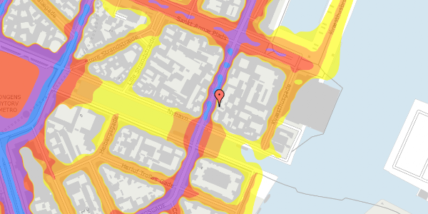 Trafikstøjkort på Toldbodgade 4, kl. , 1253 København K