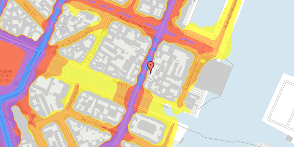 Trafikstøjkort på Toldbodgade 8, st. th, 1253 København K