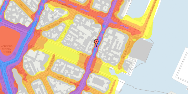 Trafikstøjkort på Toldbodgade 9, st. , 1253 København K