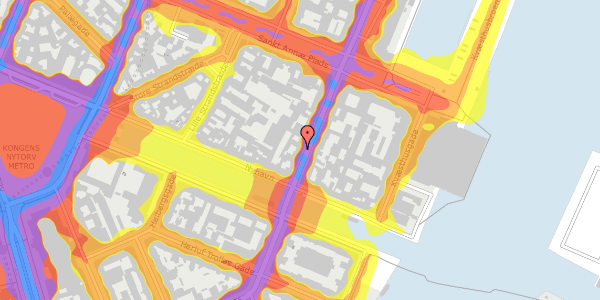 Trafikstøjkort på Toldbodgade 9, 1. , 1253 København K