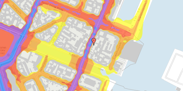 Trafikstøjkort på Toldbodgade 10A, st. , 1253 København K