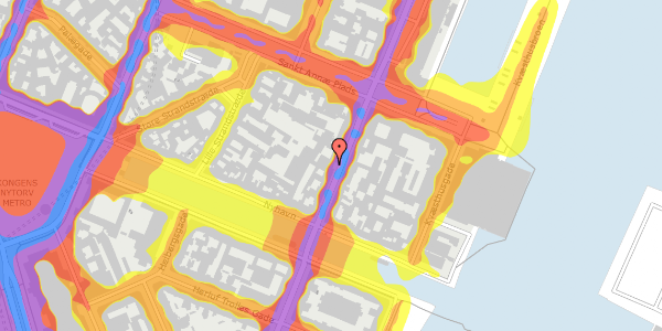 Trafikstøjkort på Toldbodgade 13, kl. , 1253 København K