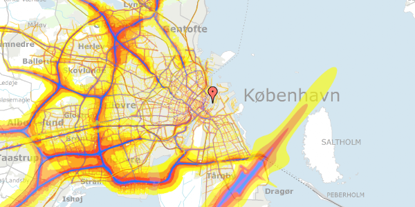 Trafikstøjkort på Toldbodgade 14B, st. , 1253 København K