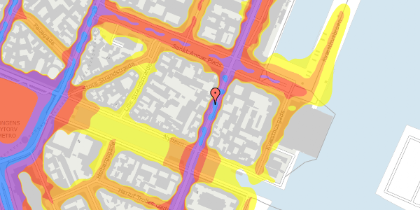 Trafikstøjkort på Toldbodgade 15, kl. , 1253 København K