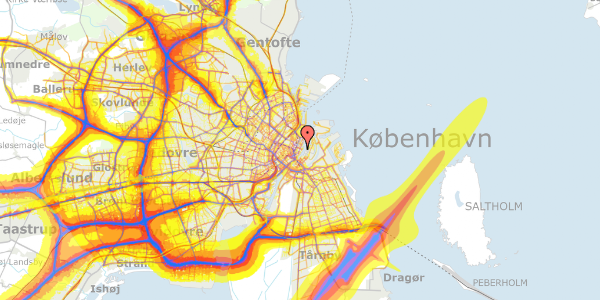 Trafikstøjkort på Toldbodgade 16, 3. , 1253 København K