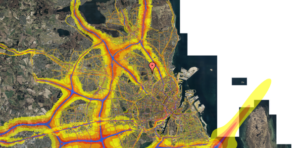 Trafikstøjkort på Tonemestervej 36, st. th, 2400 København NV