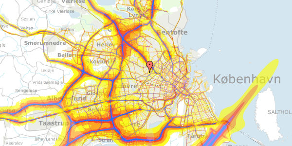 Trafikstøjkort på Torbenfeldtvej 1, 1. th, 2700 Brønshøj