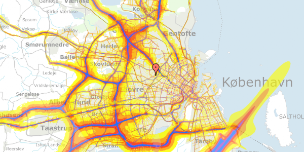 Trafikstøjkort på Torbenfeldtvej 7, 2. th, 2700 Brønshøj