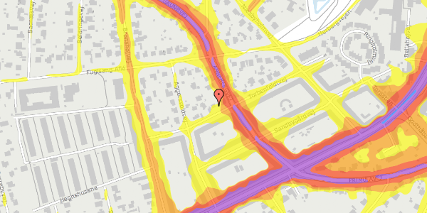 Trafikstøjkort på Torbenfeldtvej 20, 2700 Brønshøj