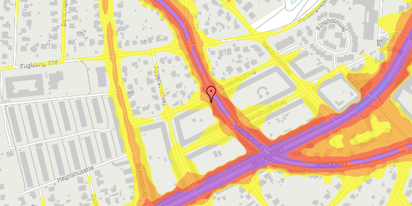 Trafikstøjkort på Torbenfeldtvej 21, 1. tv, 2700 Brønshøj