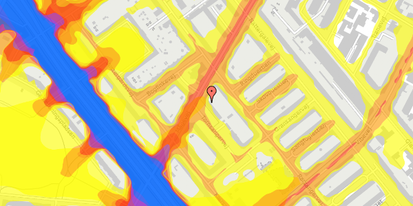 Trafikstøjkort på Tornsangervej 20, st. tv, 2400 København NV