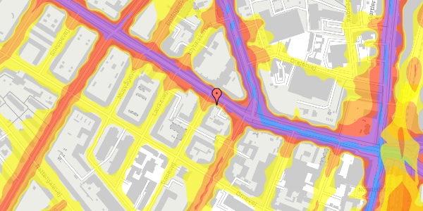 Trafikstøjkort på Tranevej 1A, st. th, 2400 København NV