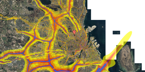 Trafikstøjkort på Tranevej 4A, st. th, 2400 København NV