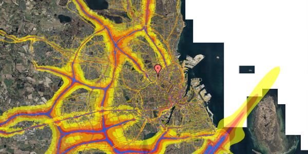 Trafikstøjkort på Tranevej 7, 1. tv, 2400 København NV