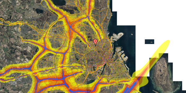 Trafikstøjkort på Tranevej 12, 3. tv, 2400 København NV