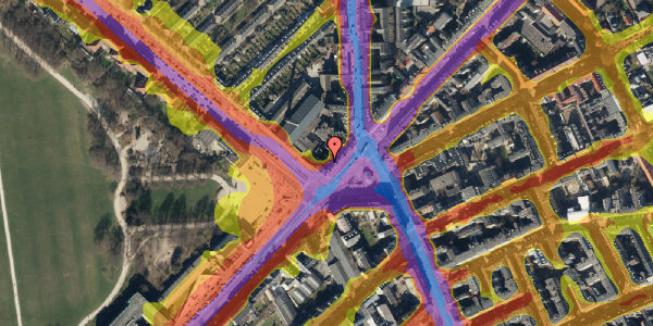 Trafikstøjkort på Trianglen 4, st. 2, 2100 København Ø