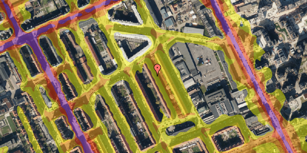 Trafikstøjkort på Trægården 8, st. th, 2300 København S