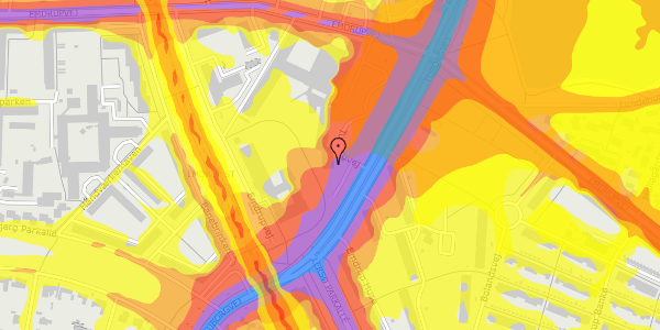 Trafikstøjkort på Tuborgvej 166, st. 120, 2400 København NV