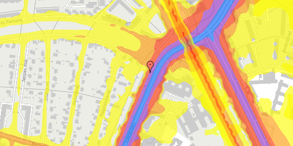 Trafikstøjkort på Tuborgvej 178, 2400 København NV