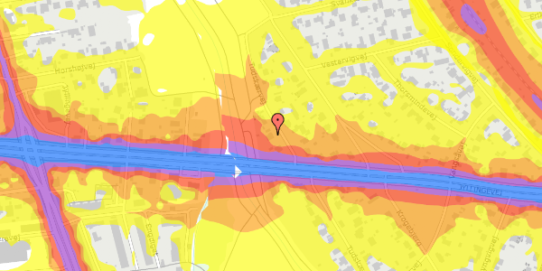 Trafikstøjkort på Tudskærvej 37, st. , 2720 Vanløse