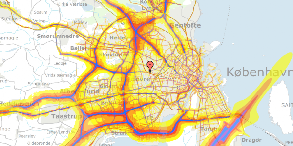 Trafikstøjkort på Tyborøn Allé 87, st. , 2720 Vanløse