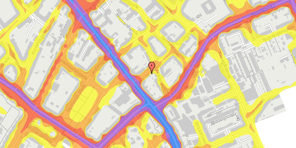 Trafikstøjkort på Tyrolsgade 2, 1. th, 2300 København S