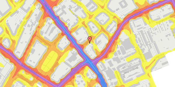 Trafikstøjkort på Tyrolsgade 2, 3. th, 2300 København S