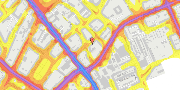 Trafikstøjkort på Tyrolsgade 6, 4. th, 2300 København S