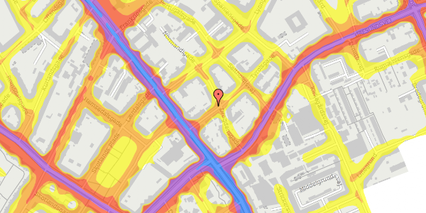 Trafikstøjkort på Tyrolsgade 7, 1. th, 2300 København S